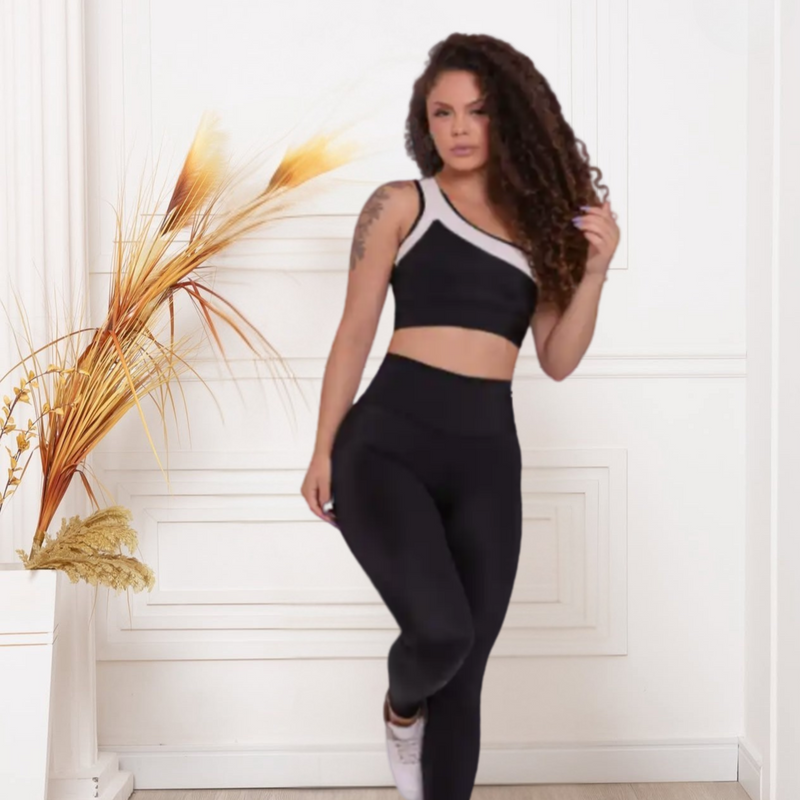 Conjunto Legging + Top Lateral Trilobal - Loba