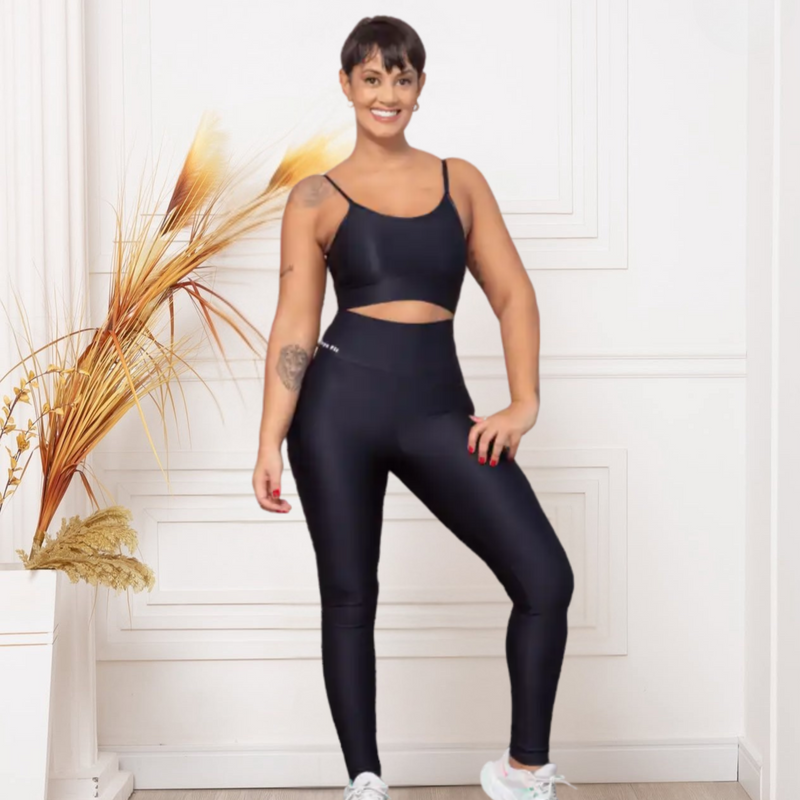 Conjunto Legging + Top Alça Fina - Bella