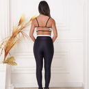 Conjunto Legging + Top Cavado Alça Fina Bicolor - Diva